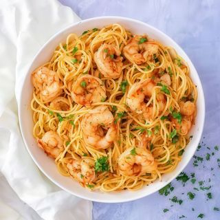 Pasta Aglio Gambas
