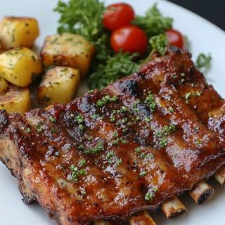 Costilla de cerdo a la barbacoa