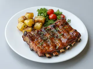 Costilla de cerdo a la barbacoa