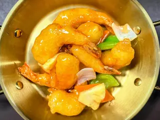 Gamba agridulce