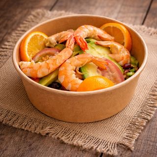 Aguacate con Gambas