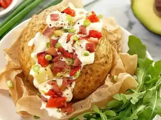 Patata Asada con Carne