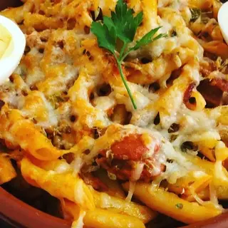 Macarrones boloñesa gratinados