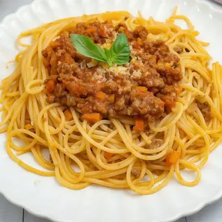 Espagueti boloñesa gratinafos