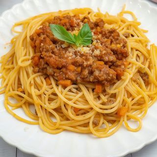 Espagueti boloñesa gratinafos