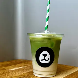 Iced matcha latte