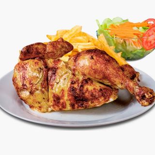 Medio pollo a la brasa