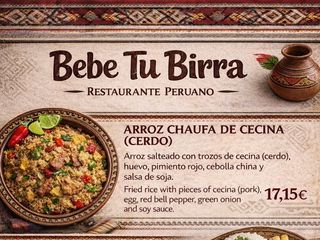 Arroz Chaufa cecina