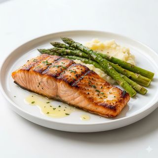 Salmón a la plancha