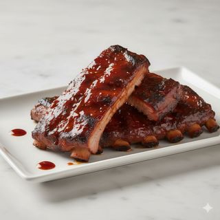 Costillas a la bbq
