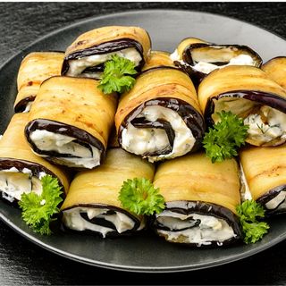 Rollitos de berenjena