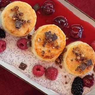 Syrniki de crema de semillas de amapola