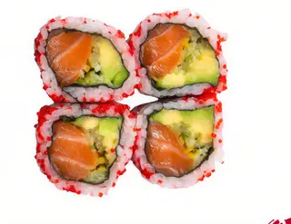 Uramaki De California Salmón (4 Pzs.)