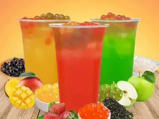 Fruta te con bobas