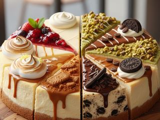 Tarta de queso con diferentes sabores