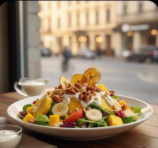 Ensalada Tropical Con Nueces