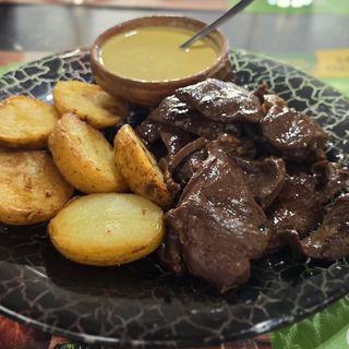 Anticucho de corazón de ternera