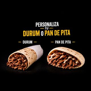 Personaliza tu Durum o Pan de Pita