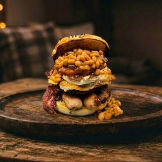 English bap burger
