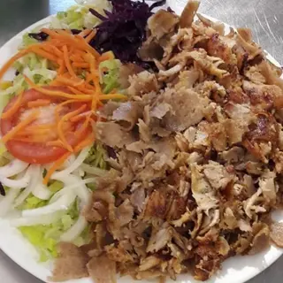 Shawarma, ensalada