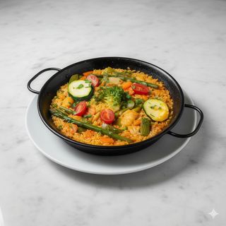 Paella de verduras