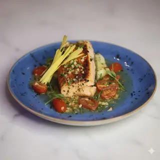 Salmón asado