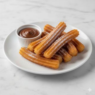 Churros con Nutella (ración)