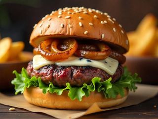 Hamburguesa de ternera con queso