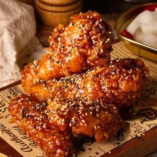 Alitas con salsa BBQ(6und)