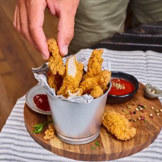 Filetes de pollo frito