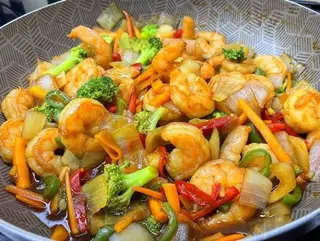 Gambas al wok