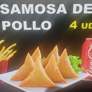 Menú samosa -pollo- 4-ud