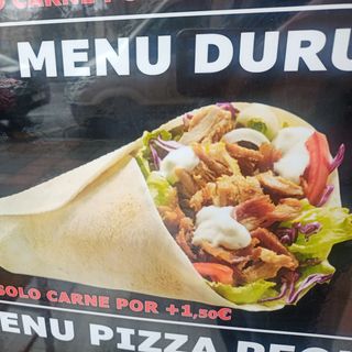 menu Durum patatas Bebida