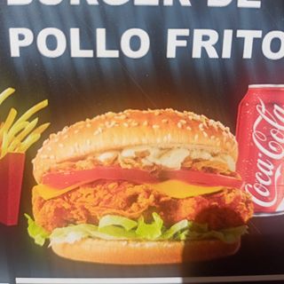 Menú Burger pollo Frito