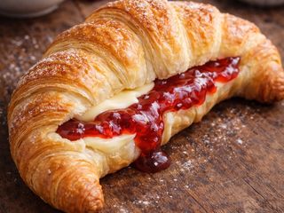 Croissant Relleno De Mantequilla Y Mermelada (1 Ud.)