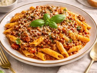 Macarrones a la boloñesa