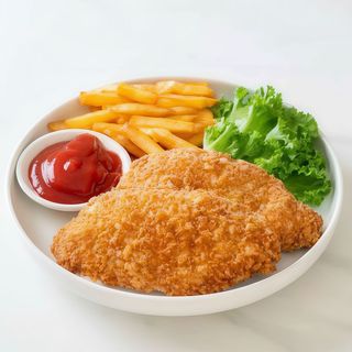Filete de pollo empanado