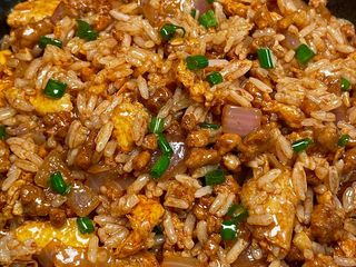 Arroz frito de la casa