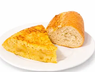 Pincho de tortilla patata y cebolla