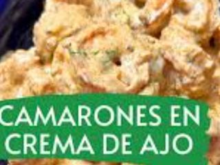 Camarón en salsa de ajo