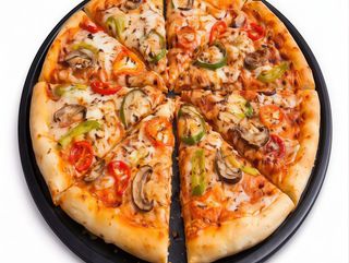 Schezwan Veg Pizza (Mediana)