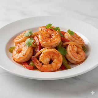 Langostino Con Salsa Picante