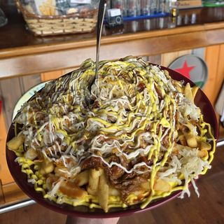 Papas locas mediana de carne