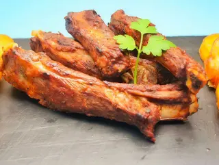Costillas fritas de cerdo