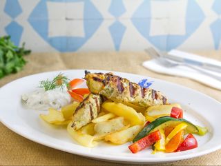 Brochetas de pollo (2 uds.)