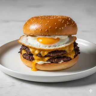 Hamburguesa smash fuego