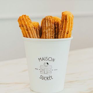 Churros con tooping de crema biscoff lotus ( 6 Uds)