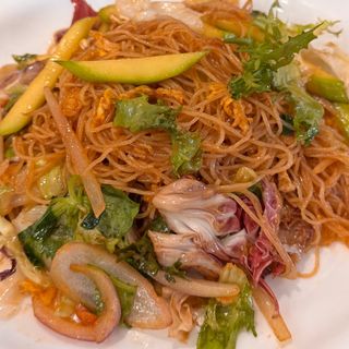 Fideo y gambas
