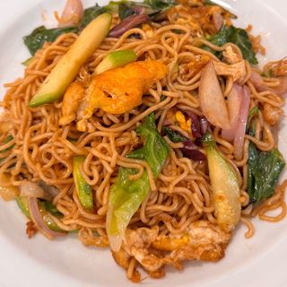 Yakisoba y verdura