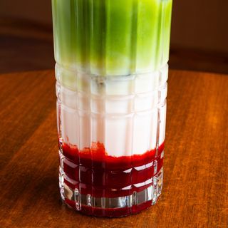 Matcha leche avena y fresa